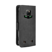 For Doogee S88 Plus / S88 Pro Skin Feel Calf Pattern Horizontal Flip Leather Case with Holder & Card Slots & Photo Frame(Black)