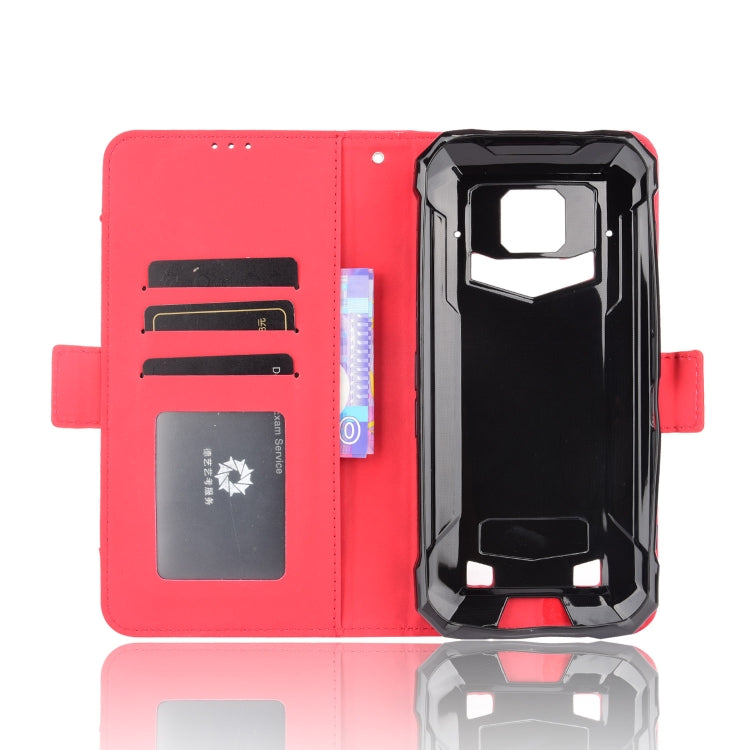 For Doogee S88 Plus / S88 Pro Skin Feel Calf Pattern Horizontal Flip Leather Case with Holder & Card Slots & Photo Frame(Red)