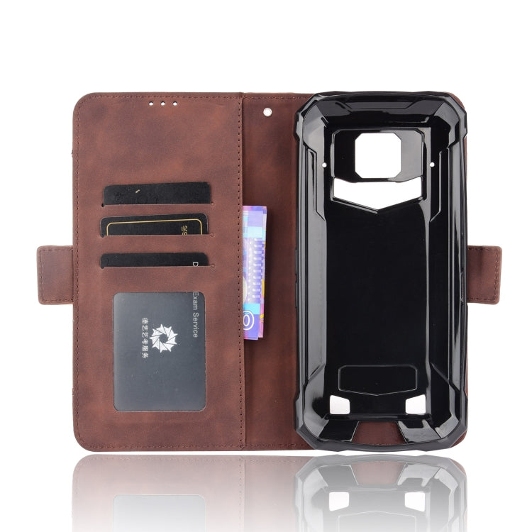 For Doogee S88 Plus / S88 Pro Skin Feel Calf Pattern Horizontal Flip Leather Case with Holder & Card Slots & Photo Frame(Brown)