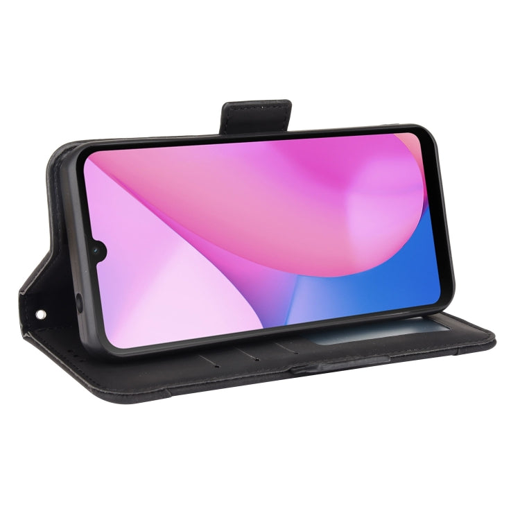 For Blackview Oscal C20 Skin Feel Calf Pattern Horizontal Flip Leather Case with Holder & Card Slots & Photo Frame(Black)