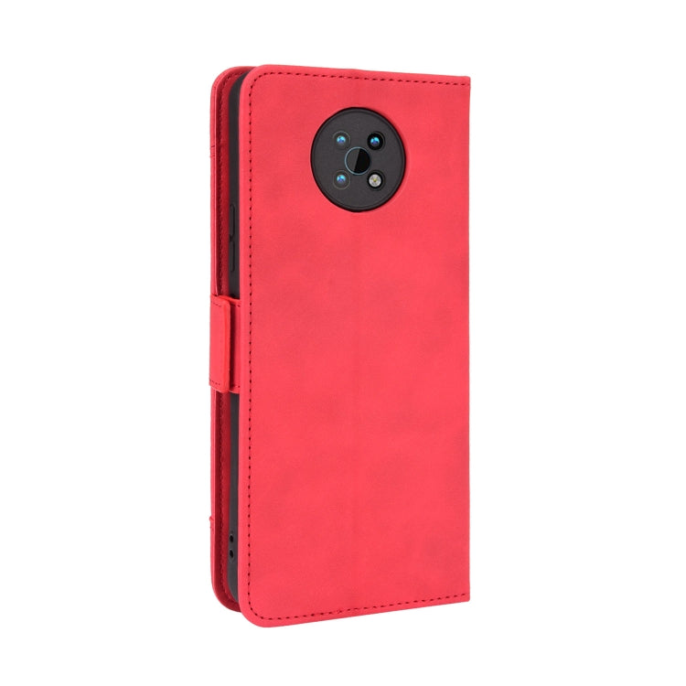 For Nokia G50 5G Skin Feel Calf Pattern Horizontal Flip Leather Case with Holder & Card Slots & Photo Frame(Red)
