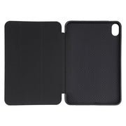 For iPad mini 2024 / mini 6 GEBEI Shockproof Horizontal Flip Tablet Case with Three-folding Holder(Black)