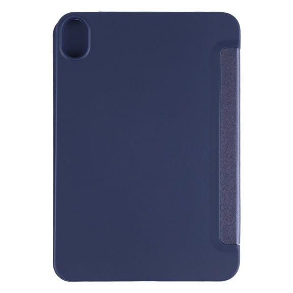 For iPad mini 2024 / mini 6 GEBEI Shockproof Horizontal Flip Tablet Case with Three-folding Holder(Royal Blue)