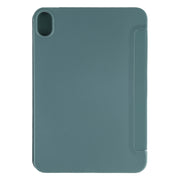 For iPad mini 2024 / mini 6 GEBEI Shockproof Horizontal Flip Tablet Case with Three-folding Holder(Pine Needle Green)