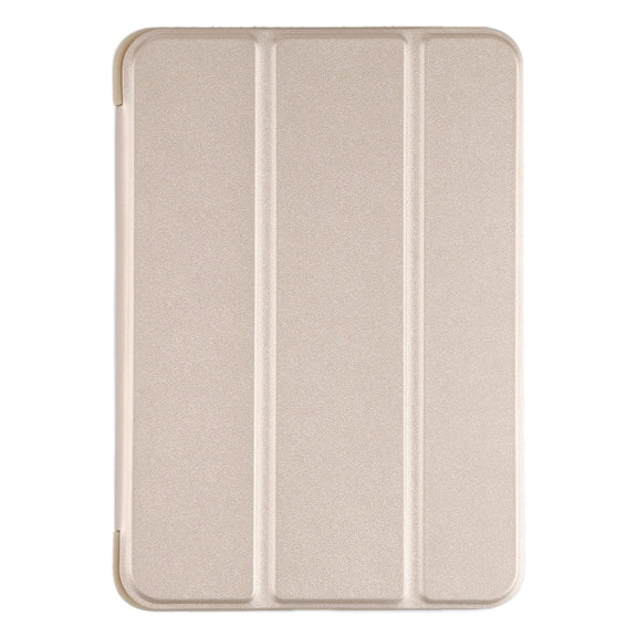 For iPad mini 2024 / mini 6 GEBEI Shockproof Horizontal Flip Tablet Case with Three-folding Holder(Gold)