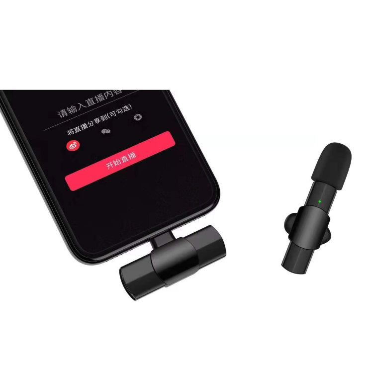Type-C / USB-C Interface Mini Lavalier Microphone(Black)