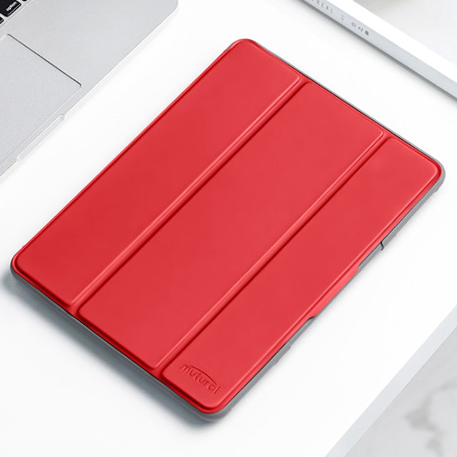 For iPad mini 6 / mini 2024 Mutural Horizontal Flip Tablet Case with Holder & Pen Slot(Red)