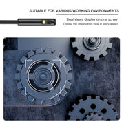 AN100 3 in 1 IP68 Water-resistant USB-C / Type-C + Micro USB + USB Dual Cameras Industrial Digital Endoscope with 9 LEDs, Support Android System, Lens Diameter: 8mm, Length:2m Soft Cable