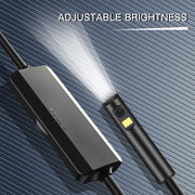 AN100 3 in 1 IP68 Water-resistant USB-C / Type-C + Micro USB + USB Dual Cameras Industrial Digital Endoscope with 9 LEDs, Support Android System, Lens Diameter: 8mm, Length:2m Hard Cable