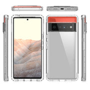For Google Pixel 6 Pro High Transparency Two-color Gradient PC + TPU Phone Protective Case(Transparent)