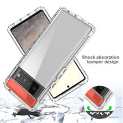 For Google Pixel 6 Pro High Transparency Two-color Gradient PC + TPU Phone Protective Case(Transparent)