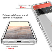 For Google Pixel 6 Pro High Transparency Two-color Gradient PC + TPU Phone Protective Case(Transparent)