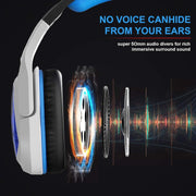 SADES MH901 7.1 Channel USB Adjustable Gaming Headset with Microphone(Blue White)