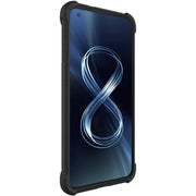 For Asus Zenfone 8 ZS590KS IMAK All-inclusive Shockproof Airbag TPU Case with Screen Protector(Matte Black)