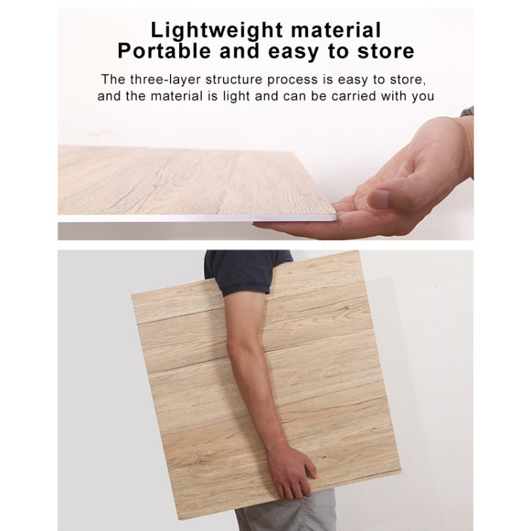 60 x 60cm Single Side Retro PVC Photography Backdrops Board(Oak Grain)