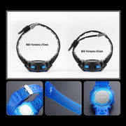 SKMEI 1451 LED Digital Stopwatch Chronograph Luminous Children Sports Electronic Watch(Yellow Shell Blue Circle)