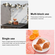 80 x 60cm Retro PVC Cement Texture Board Photography Backdrops Board(Grey White)