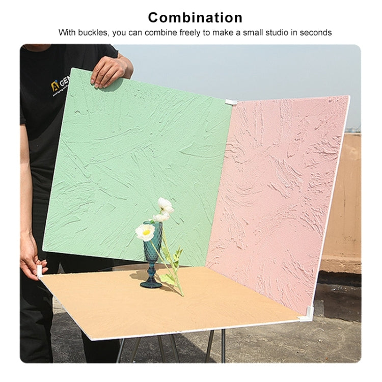 80 x 60cm Retro PVC Cement Texture Board Photography Backdrops Board(Grey White)
