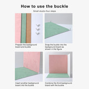 80 x 60cm PVC Backdrop Board Coarse Sand Texture Cement Photography Backdrop Board(Light Grey)