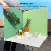 60 x 60cm PVC Backdrop Board Coarse Sand Texture Cement Photography Backdrop Board(Blue)