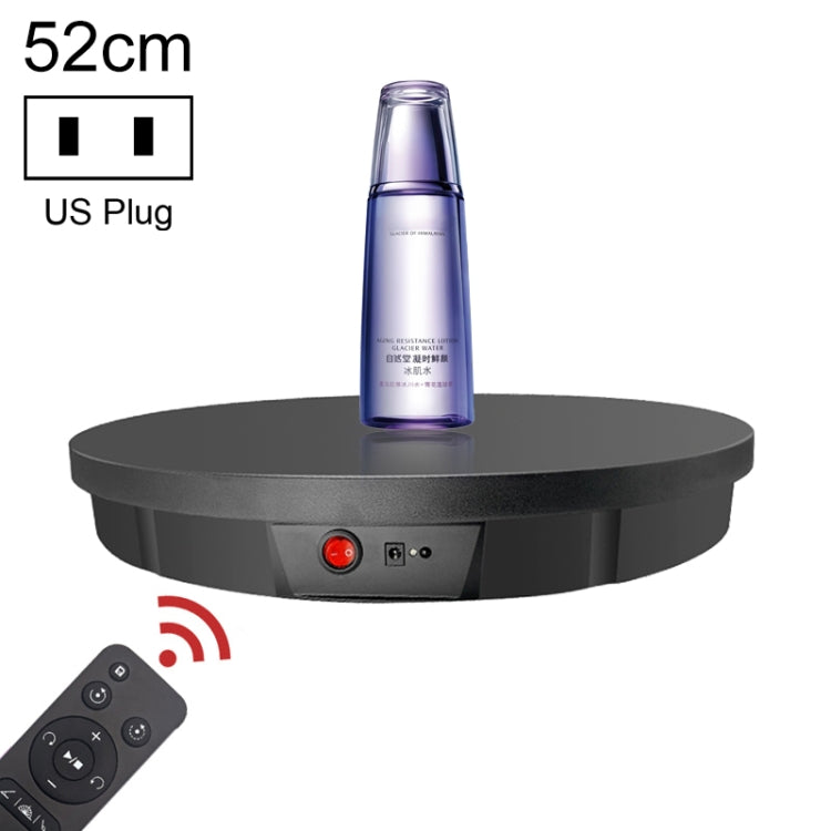 52cm Remote Control Electric Rotating Turntable Display Stand Video Shooting Props Turntable, Plug-in Power, Power Plug:US Plug(Black)