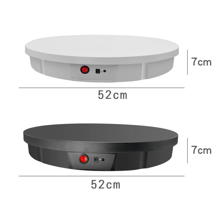 52cm Remote Control Electric Rotating Turntable Display Stand Video Shooting Props Turntable, Plug-in Power, Power Plug:EU Plug(White)