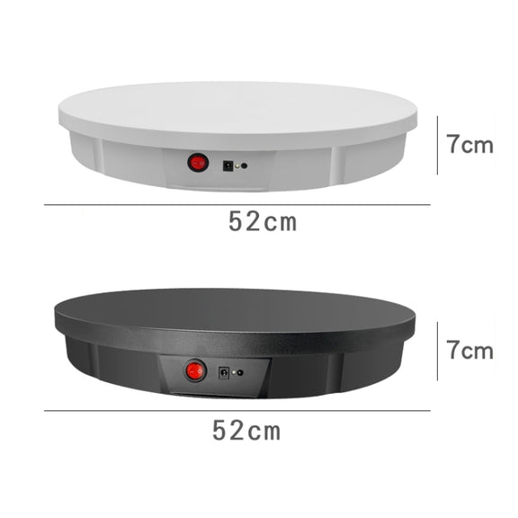 52cm Remote Control Electric Rotating Turntable Display Stand Video Shooting Props Turntable, Plug-in Power, Power Plug:EU Plug(White)