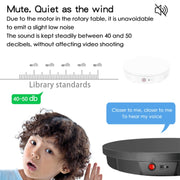 52cm Remote Control Electric Rotating Turntable Display Stand Video Shooting Props Turntable, Plug-in Power, Power Plug:EU Plug(White)