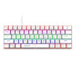 HXSJ V900 61 Keys Cool Lighting Effect Mechanical Wired Keyboard(White) - Wired Keyboard by HXSJ | Online Shopping South Africa | PMC TechLife | Buy Now Pay Later Mobicred