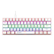HXSJ V900 61 Keys Cool Lighting Effect Mechanical Wired Keyboard(White)