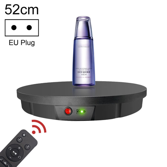 52cm Remote Control Electric Rotating Turntable Display Stand Video Shooting Props Turntable, Charging Power, Power Plug:EU Plug(Black)