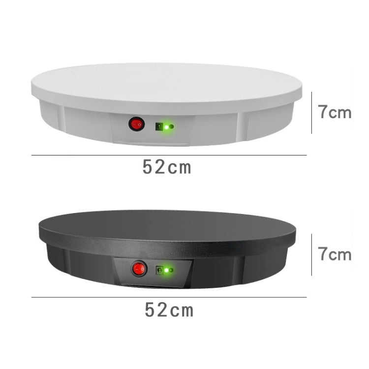 52cm Remote Control Electric Rotating Turntable Display Stand Video Shooting Props Turntable, Charging Power, Power Plug:EU Plug(Black)