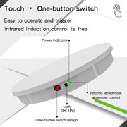 52cm Remote Control Electric Rotating Turntable Display Stand Video Shooting Props Turntable, Charging Power, Power Plug:UK Plug(White)