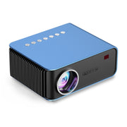 T4 Same Screen Version 1024x600 1200 Lumens Portable Home Theater LCD Projector, Plug Type:US Plug(Blue)