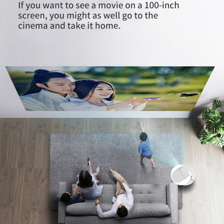 YG450 1280x720 1500 Lumens Portable Home Theater LED HD Projector, Plug Type:US Plug(Black)