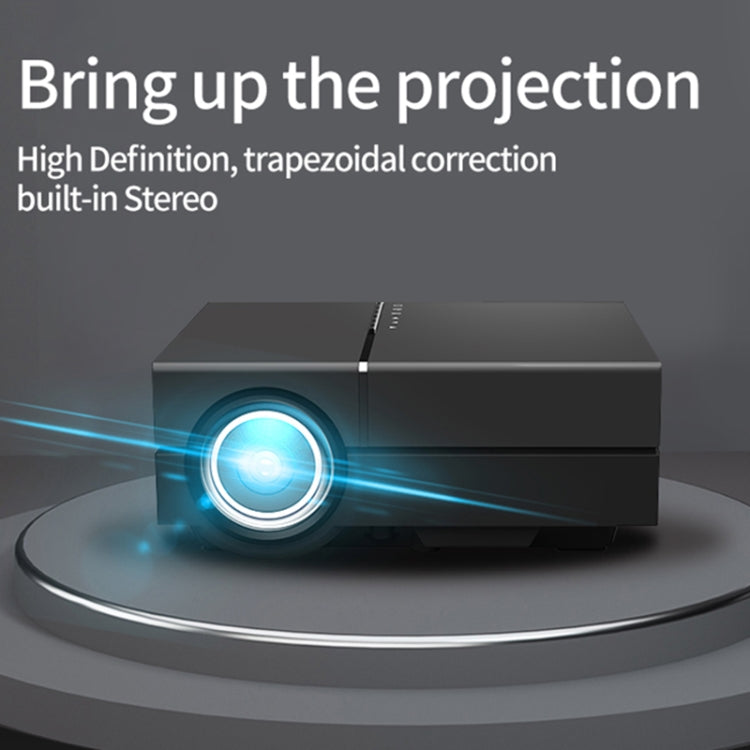 YG450 1280x720 1500 Lumens Portable Home Theater LED HD Projector, Plug Type:US Plug(Black)