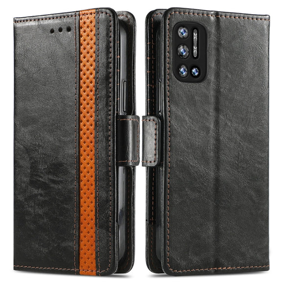 For Doogee N40 Pro CaseNeo Splicing Dual Magnetic Buckle Leather Case with Holder & Card Slots & Wallet(Black)