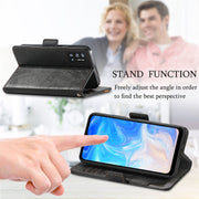 For Doogee N40 Pro CaseNeo Splicing Dual Magnetic Buckle Leather Case with Holder & Card Slots & Wallet(Black)