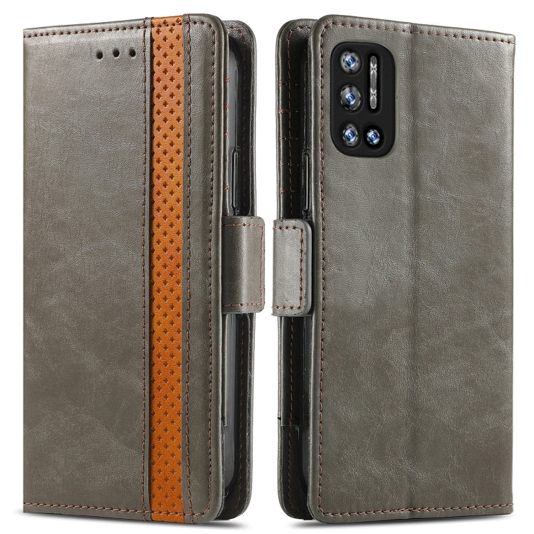 For Doogee N40 Pro CaseNeo Splicing Dual Magnetic Buckle Leather Case with Holder & Card Slots & Wallet(Grey)