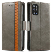 For Doogee N40 Pro CaseNeo Splicing Dual Magnetic Buckle Leather Case with Holder & Card Slots & Wallet(Grey)