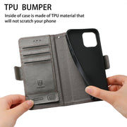 For Doogee N40 Pro CaseNeo Splicing Dual Magnetic Buckle Leather Case with Holder & Card Slots & Wallet(Grey)