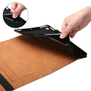 For OPPO Realme Pad Rhombus Skin Feel Horizontal Flip Tablet Leather Case with Card Slots & Holder(Brown)