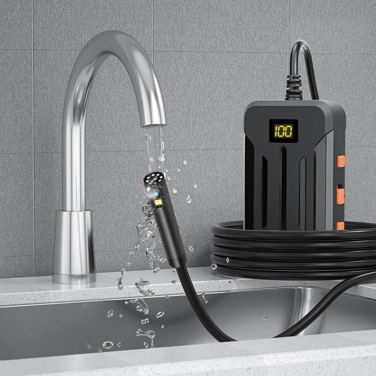 F300 8mm IP68 Water-resistant HD Dual Cameras Digital Endoscope, Length:2m Hard Cable(Black)