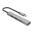 ORICO AH-12F 4 In 1 Type-C / USB-C to USB 3.0 HUB Docking Station(Grey) - USB HUB by ORICO | Online Shopping South Africa | PMC TechLife | Buy Now Pay Later Mobicred