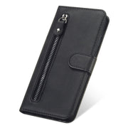 For Huawei nova 9 / Honor 50 5G Calf Texture Zipper Horizontal Flip Leather Phone Case(Black)