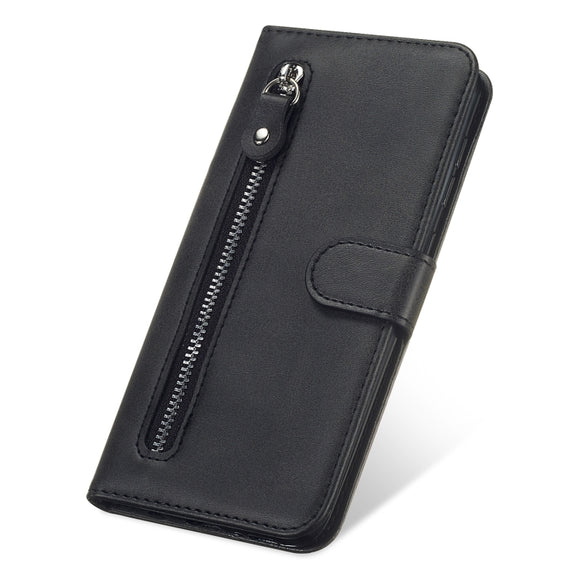 For Huawei nova 9 / Honor 50 5G Calf Texture Zipper Horizontal Flip Leather Phone Case(Black)