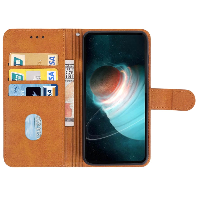 Leather Phone Case For Blackview BL6000 Pro 5G(Brown)