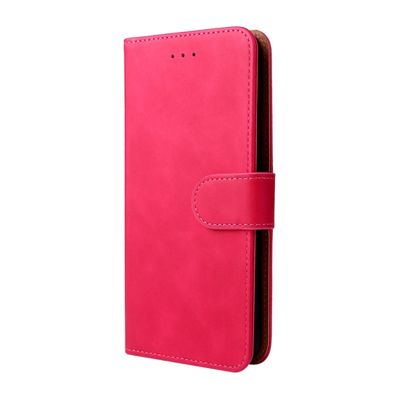 For Blackview Oscal C20 Solid Color Skin Feel Magnetic Buckle Horizontal Flip PU Phone Case(Rose Gold)