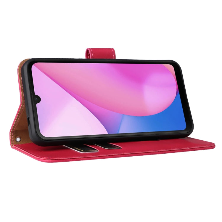 For Blackview Oscal C20 Solid Color Skin Feel Magnetic Buckle Horizontal Flip PU Phone Case(Rose Gold)