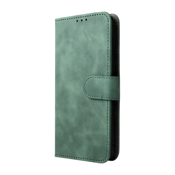 For Blackview Oscal C20 Solid Color Skin Feel Magnetic Buckle Horizontal Flip PU Phone Case(Green)